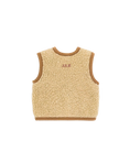 Afbeelding laden in galerijweergave, Bodywarmer Alwero Beige Gepersonaliseerd Achterkant
