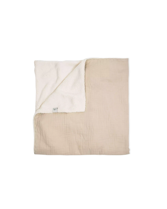 Deken Teddy Sand Blanco
