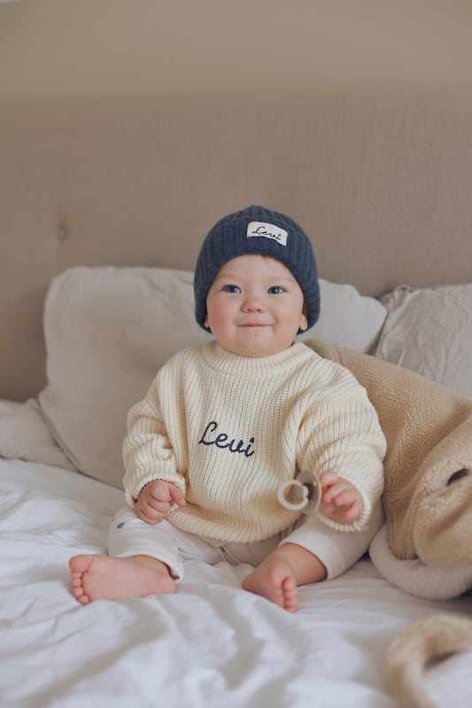 Chunky Knitted Sweater - Ecru
