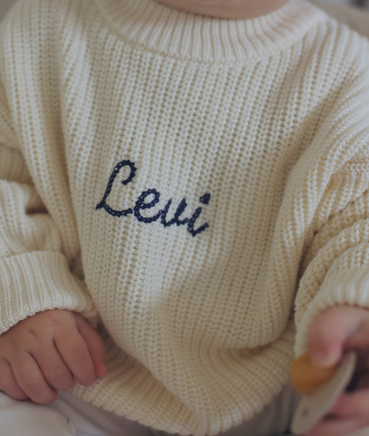 Chunky Knitted Sweater - Ecru