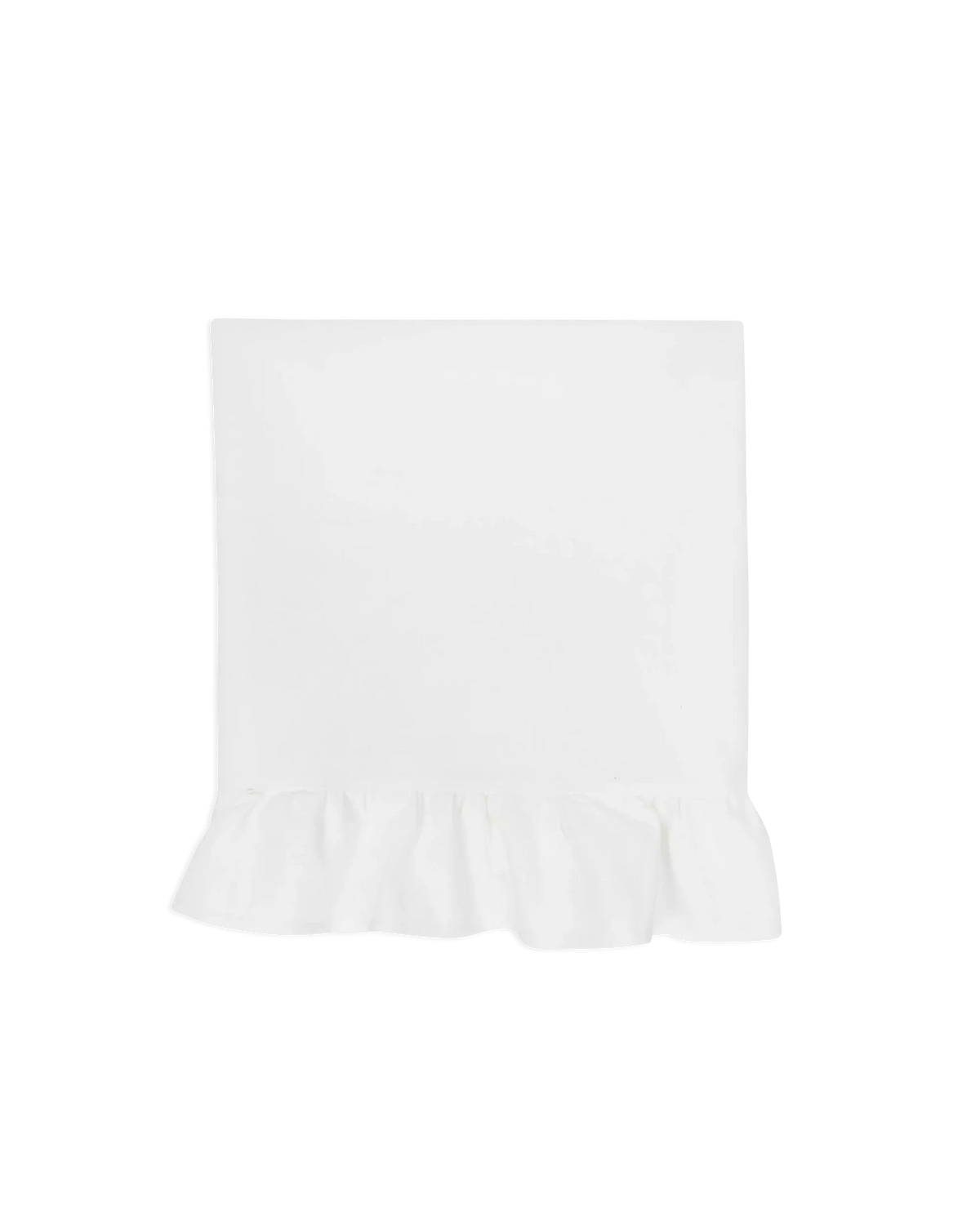 Ruffle laken wit