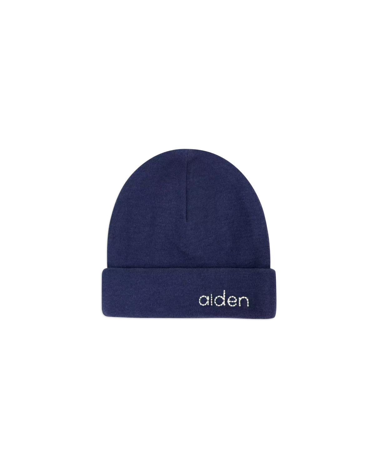 Geboorte mutsje blauw met naam