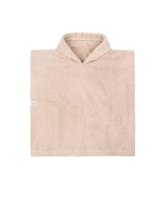 Badstof poncho beige