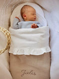 Afbeelding laden in galerijweergave, Teddy en Beer Ruffle Laken Small Wit
