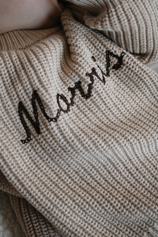 Chunky Knitted Sweater - Beige